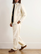 Drake's - Fatigue Embroidered Cotton and Linen-Blend Twill Jacket - Neutrals