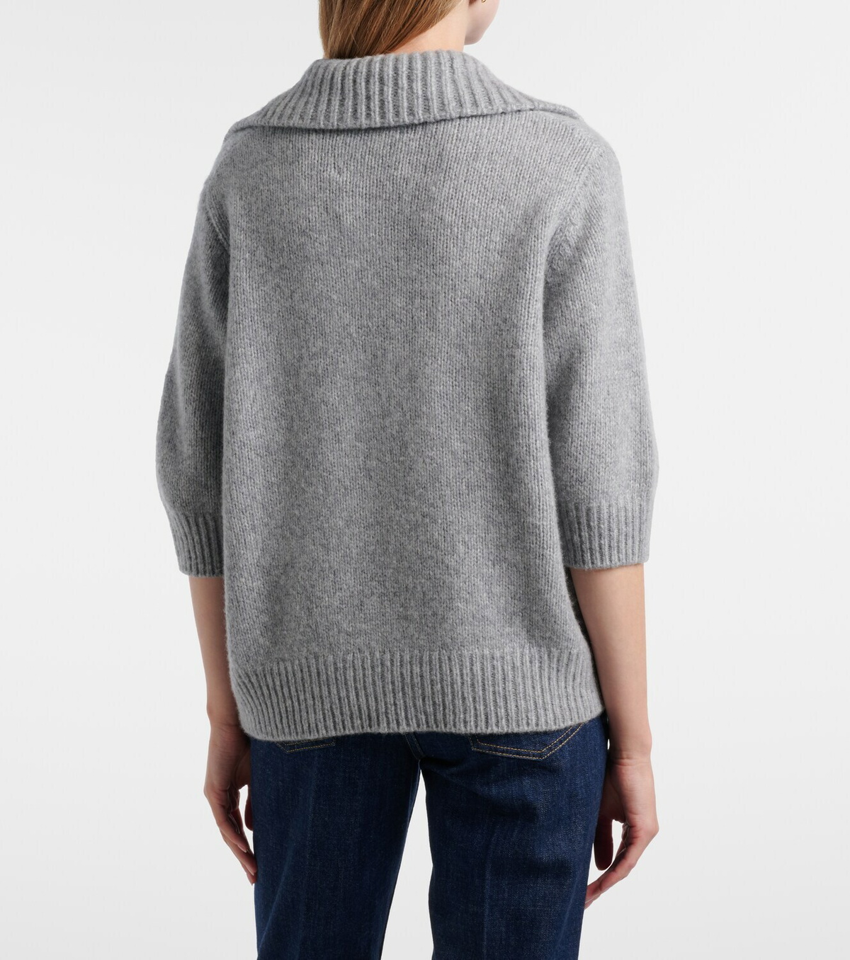 Lisa Yang Lailai cashmere and silk polo sweater