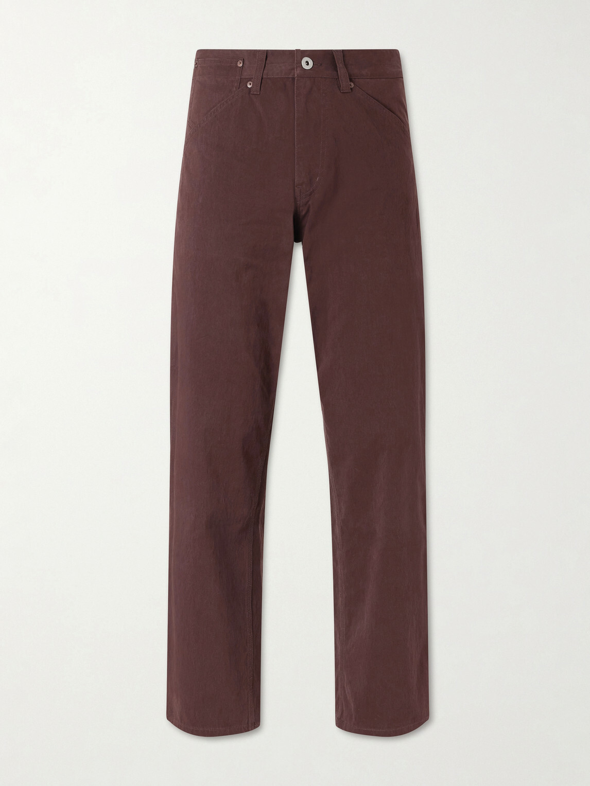 FrizmWORKS - Straight-Leg Cotton-Blend Trousers - Brown
