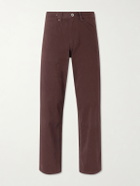 FrizmWORKS - Straight-Leg Cotton-Blend Trousers - Brown