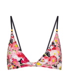 Stella McCartney - Floral triangle bikini top