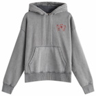 Damson Madder Women's Hayley Hoodie in Grey Wash