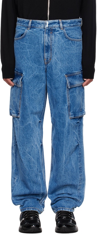 Photo: Givenchy Blue Faded Jeans