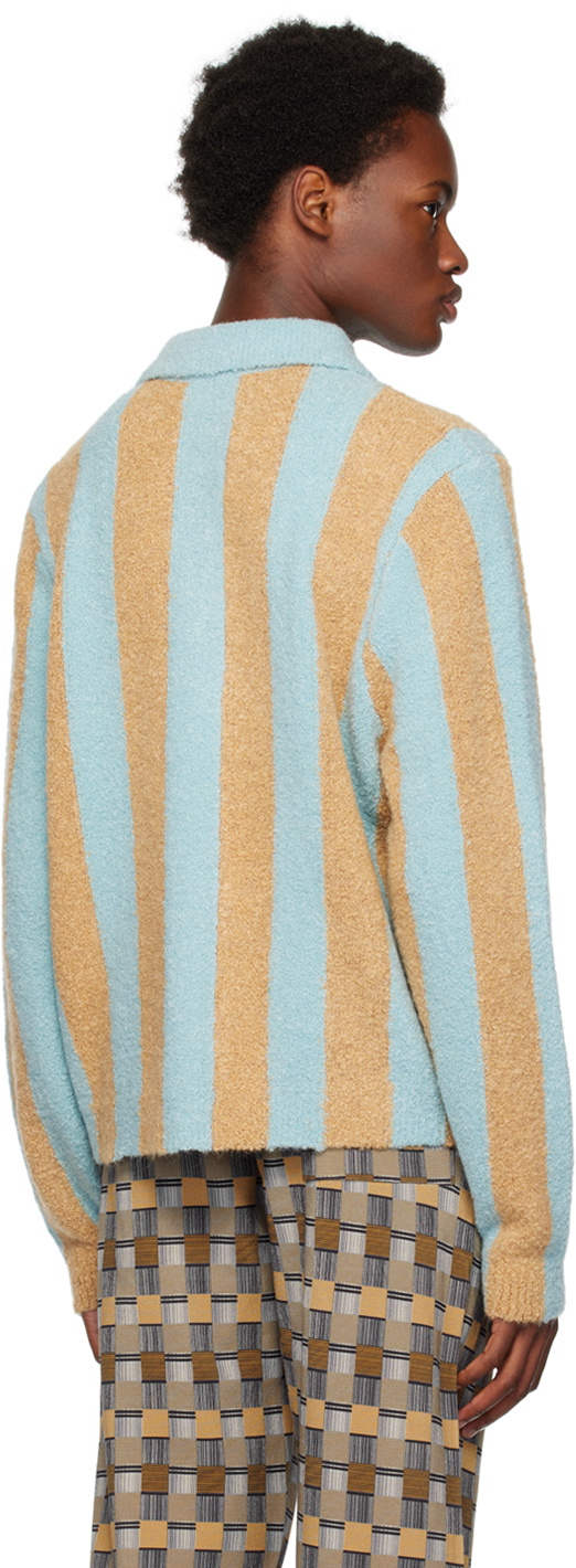 ZANKOV Blue & Beige Mitsuoko Polo
