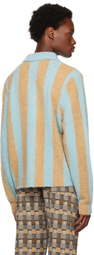 ZANKOV Blue & Beige Mitsuoko Polo