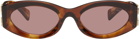 Miu Miu Eyewear Brown Glimpse Sunglasses