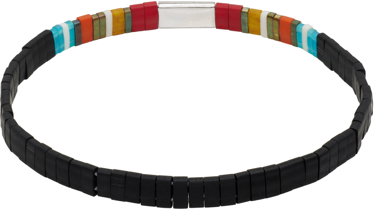 Paul Smith Stripe Flat Bead Bracelet Paul Smith