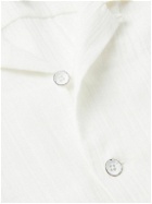 Rag & Bone - Avery Convertible-Collar Cotton-Gauze Shirt - White
