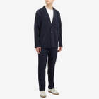 Homme Plissé Issey Miyake Men's Pleated Single Breasted Jacket in Navy