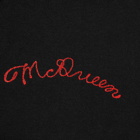 Alexander McQueen Chain Stitch Logo Crew Sweat