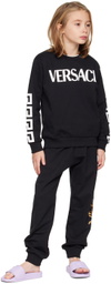 Versace Kids Black Barocco Sweatpants