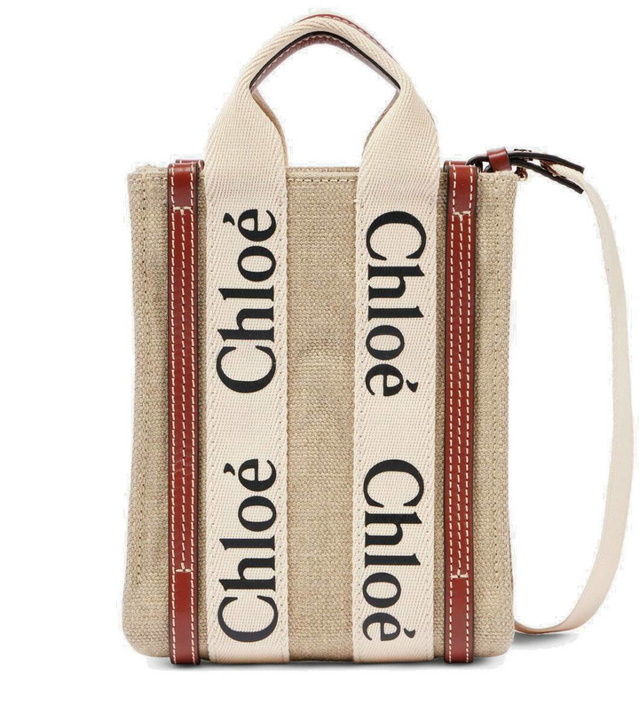 Photo: Chloé Woody North South Mini canvas tote bag