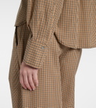 Vince Checked cotton-blend shirt