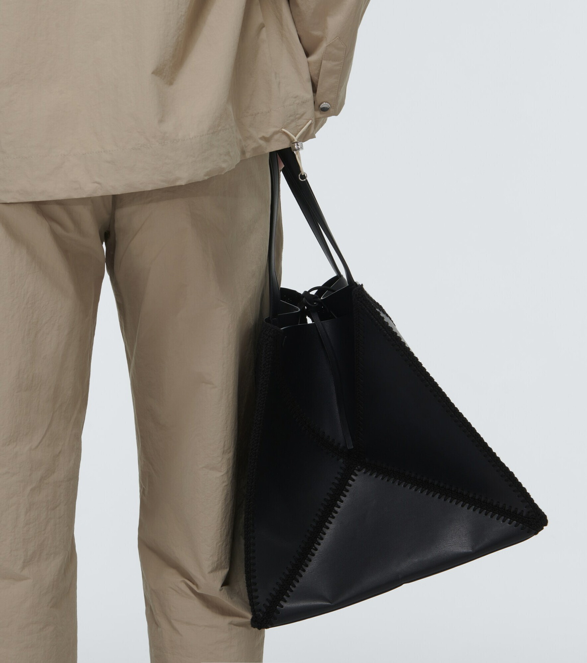 ★nanushka★ Large Zen Tote Bag Black NW22PFBG0679920753301F Nanushka + Lynne Large Leather Tote – Nanushka | Mytheresa