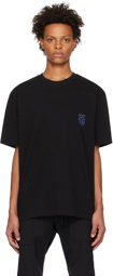 Solid Homme Black Graphic T-Shirt