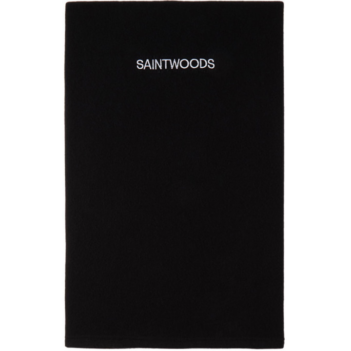 Photo: Saintwoods SSENSE Exclusive Black Cashmere Oversize T-Shirt Blanket