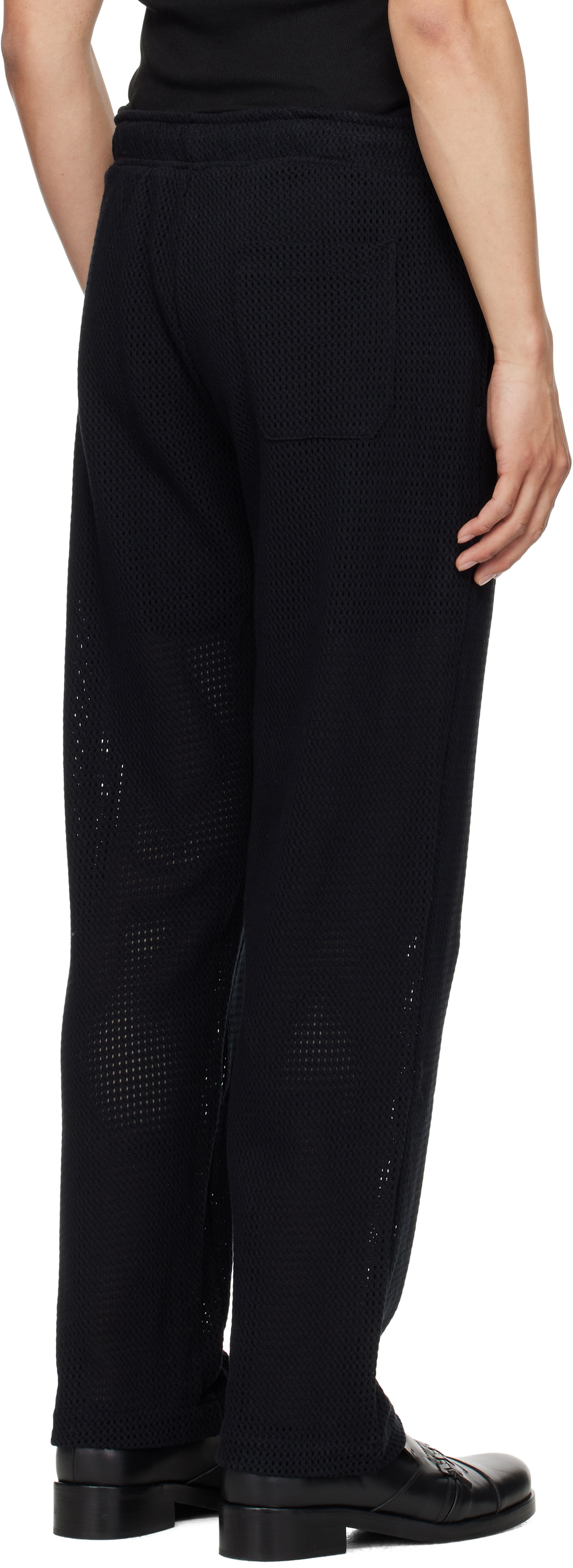 OAS Black Ayora Net Trousers
