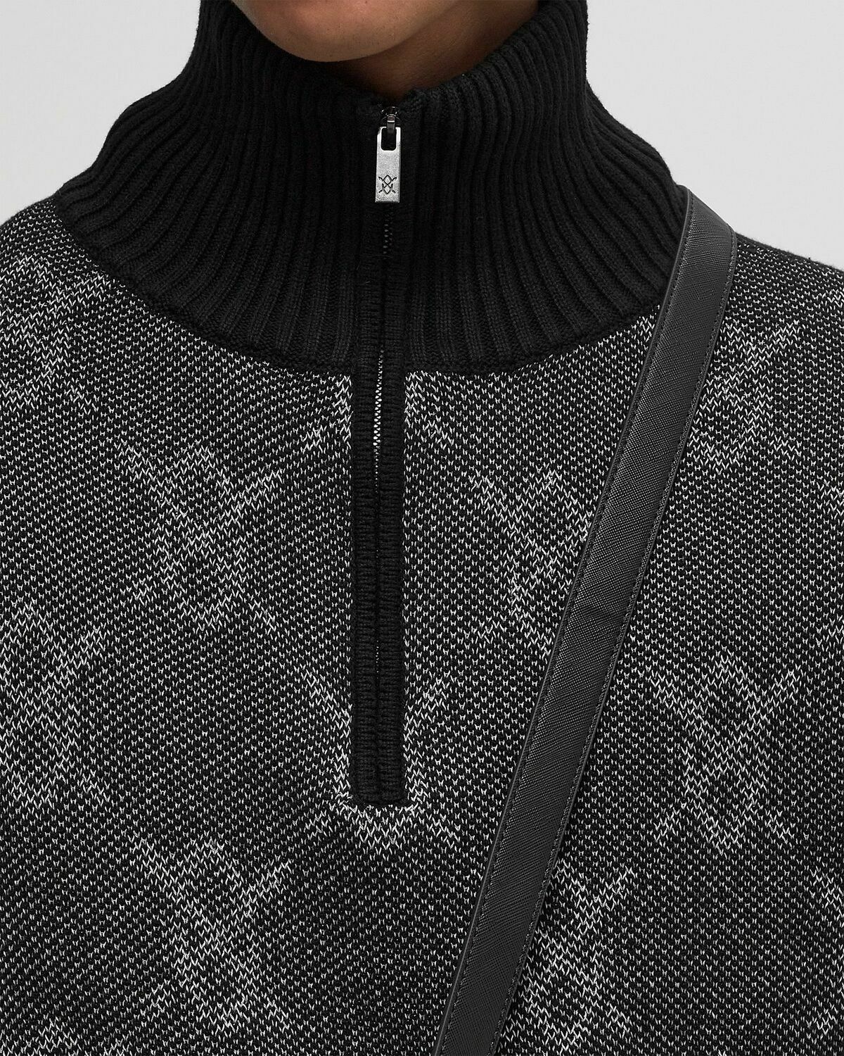 Daily Paper TEMS KNIT SWEATER Black Mens Pullovers/Zippers & Cardigan