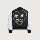Comme des Garçons Play Black Heart Bomber Jacket in Black/White