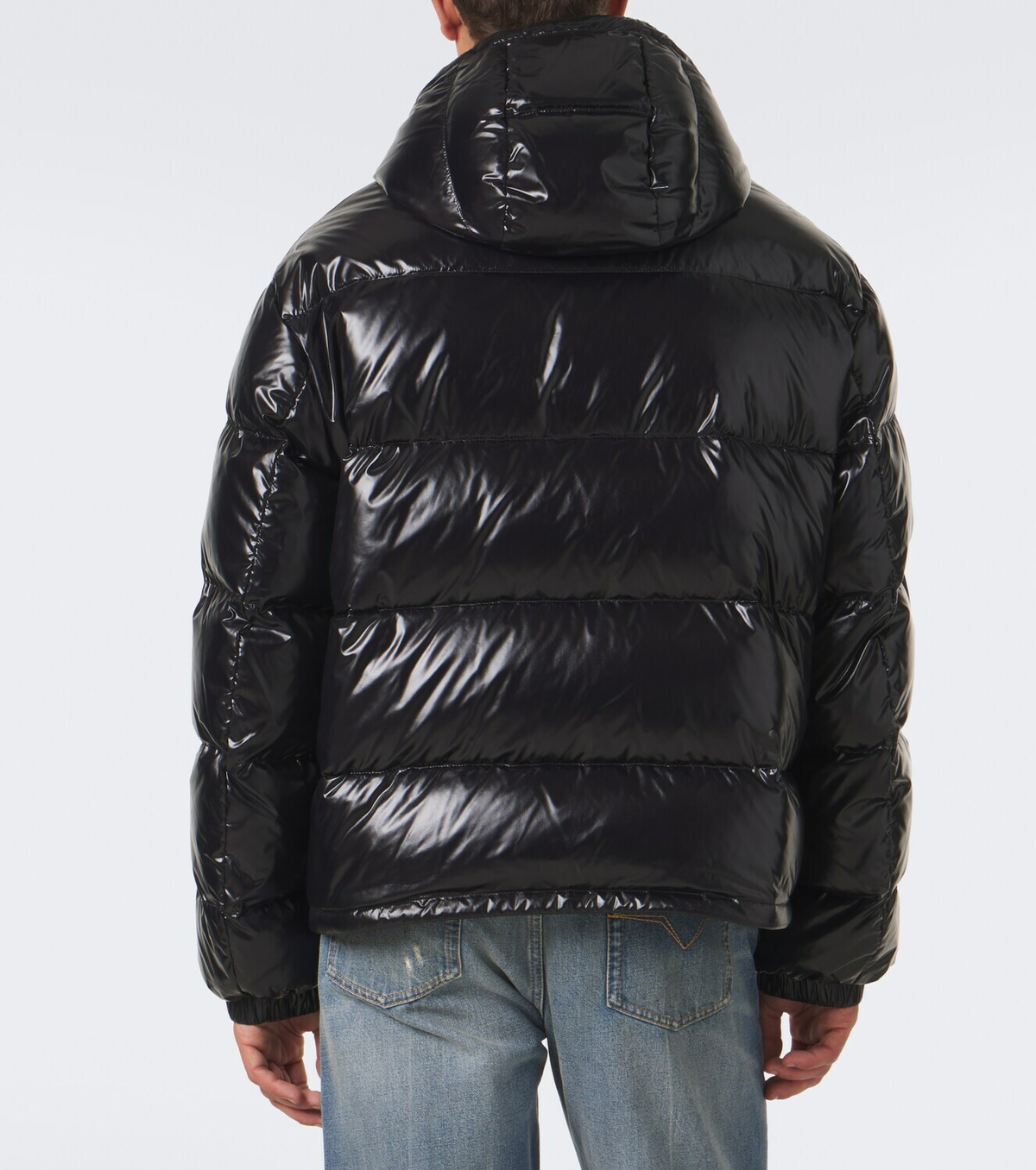 Versace Barocco hooded down jacket