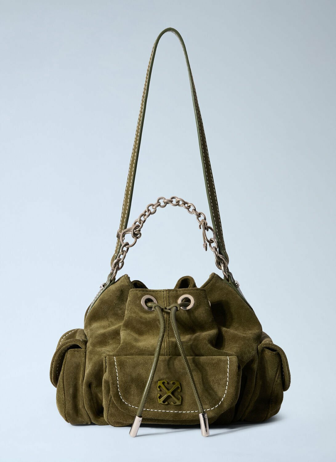 Off-White Dumbo.B Suede Bucket Bag
