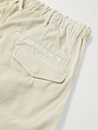 ALEX MILL - BCI Cotton-Blend Twill Drawstring Trousers - Neutrals