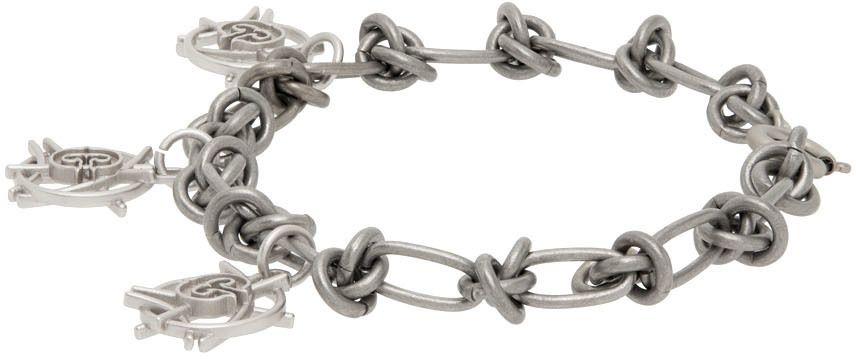 C2H4 Silver Future Yacht Club Emblem Bracelet.