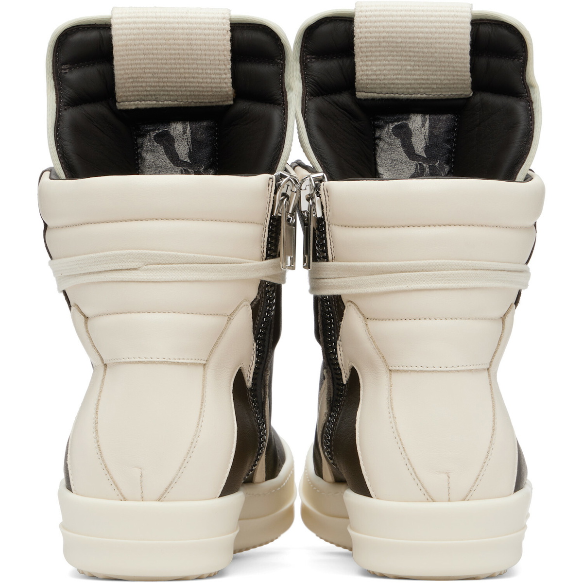 Rick Owens Gray Tower Jumbolaced Geobasket Sneakers