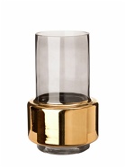 POLSPOTTEN - Small Lobby Smoke Gold Vase