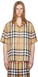 Burberry Beige Check Shirt