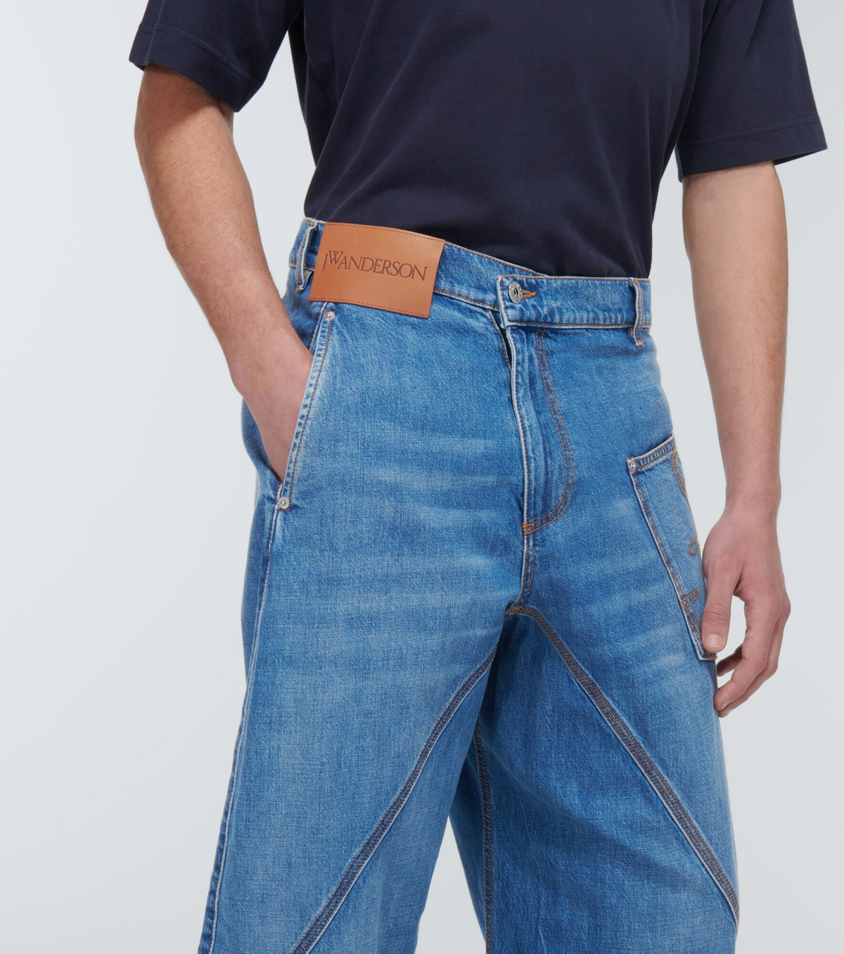 JW Anderson Padlock Strap Slim Fit Denim Jeans
