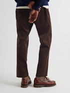 De Bonne Facture - Cotton-Blend Corduroy Trousers - Brown