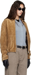 Arma Tan Maddox Gritty Suede Jacket