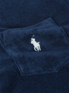 Polo Ralph Lauren - Logo-Embroidered Cotton-Blend Terry Polo Shirt - Blue