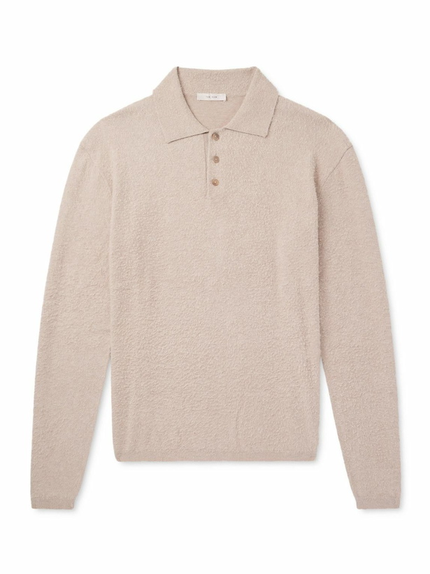 Photo: The Row - Almot Brushed-Cotton Polo Shirt - Neutrals