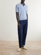 Frescobol Carioca - Rino Knitted Cotton Polo Shirt - Blue