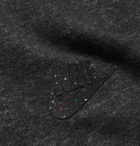 NIKE - Logo-Detailed Cotton-Blend Jersey Sweatshirt - Gray