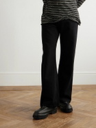 424 - Marathon Ruched Leather Boots - Black