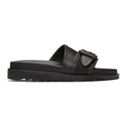 Toga Virilis Black Buckle Sandal