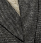 Camoshita - Vitale Barberis Canonico Belted Puppytooth Wool Coat - Gray