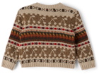 Bonpoint Baby Beige Jacquard Tahicia Sweater