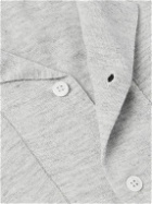 Brunello Cucinelli - Camp-Collar Slub Linen and Cotton-Blend Shirt - Gray
