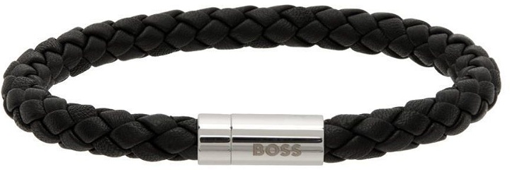 Photo: Boss Black Leather Logo Bracelet