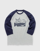 Puma Puma X Noah Raglan Longsleeve Blue|Grey - Mens - Longsleeves