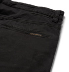 Nudie Jeans - Slim Adam Garment-Dyed Stretch Organic Cotton-Twill Trousers - Black