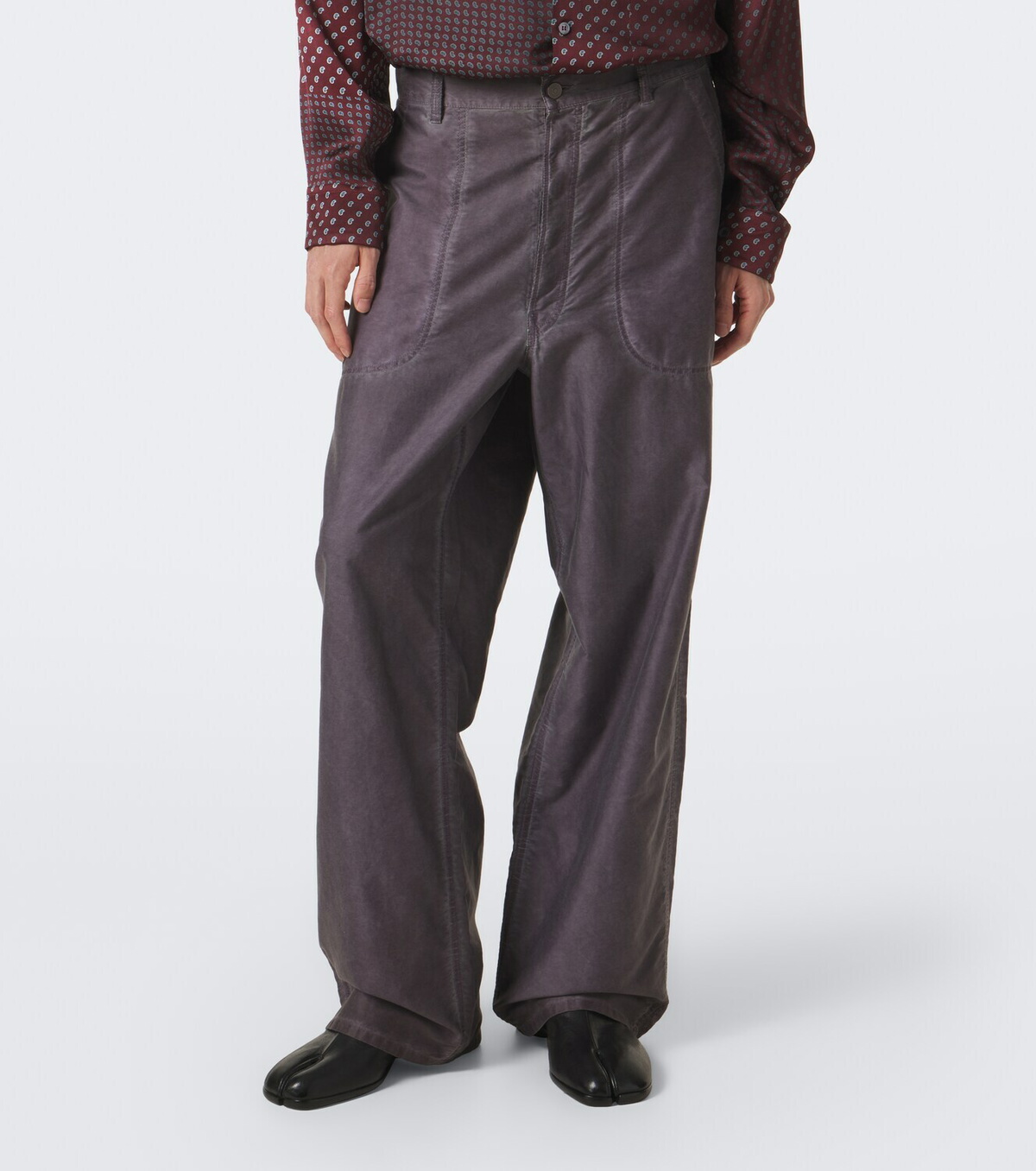 Maison Margiela Cotton wide-leg pants