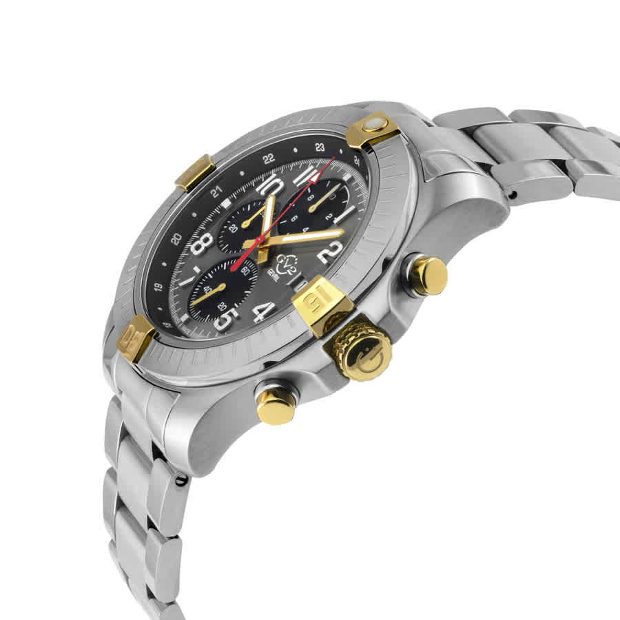 GV2 by Gevril T38 Chronograph Quartz Grey Dial Mens Watch 42803B