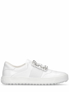 ROGER VIVIER - 10mm Very Vivier Strass Leather Sneakers
