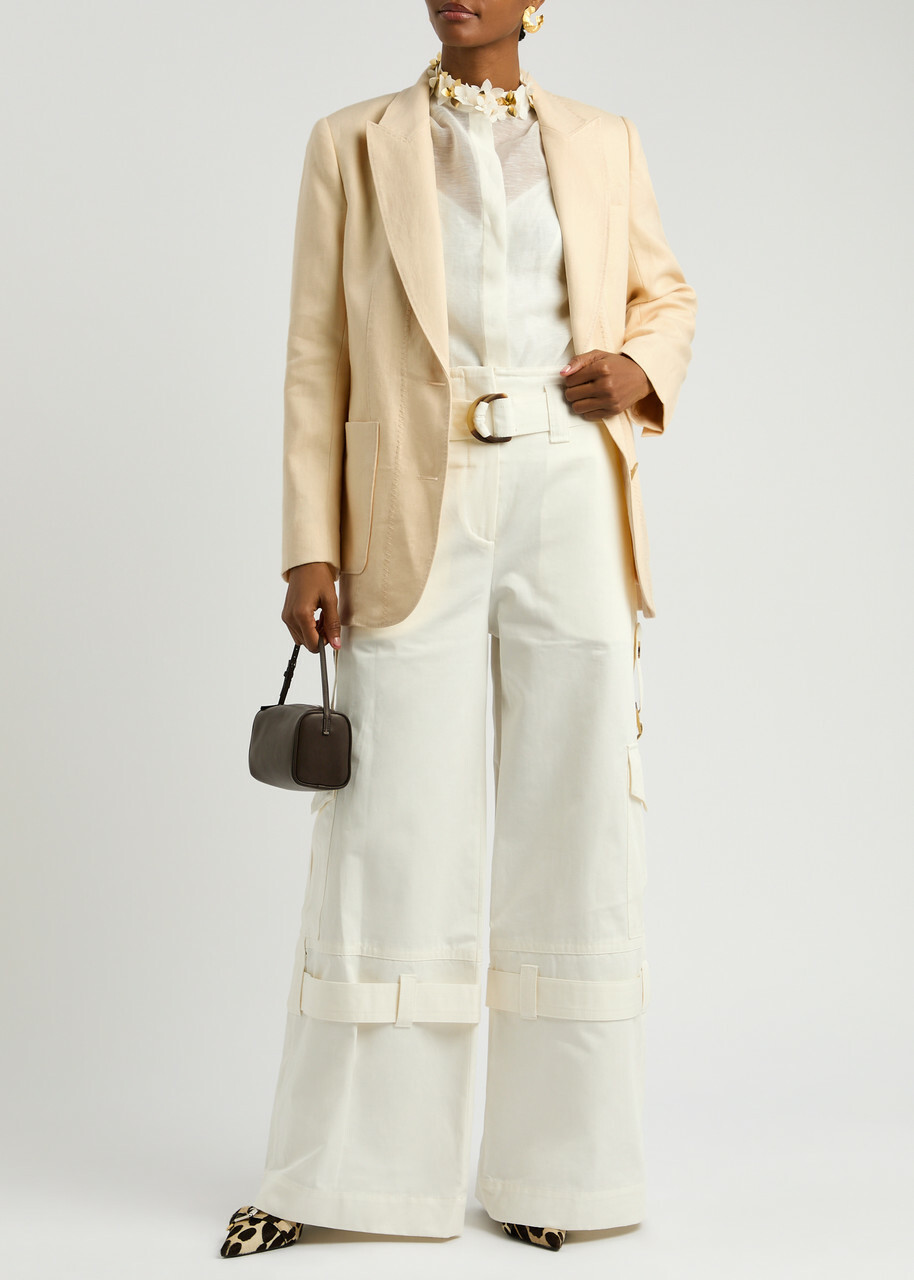 Zimmermann Illuminate Linen Blazer Yellow