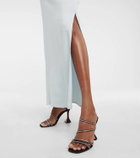 Amina Muaddi Naima embellished suede sandals